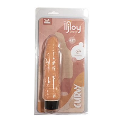 COCKY - CURVY 6.5” VIBRATOR - FLESH