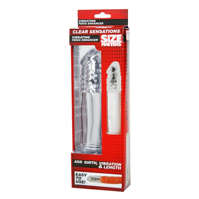SIZE MATTERS - PENIS VIBRO SLEEVE WITH BULLET