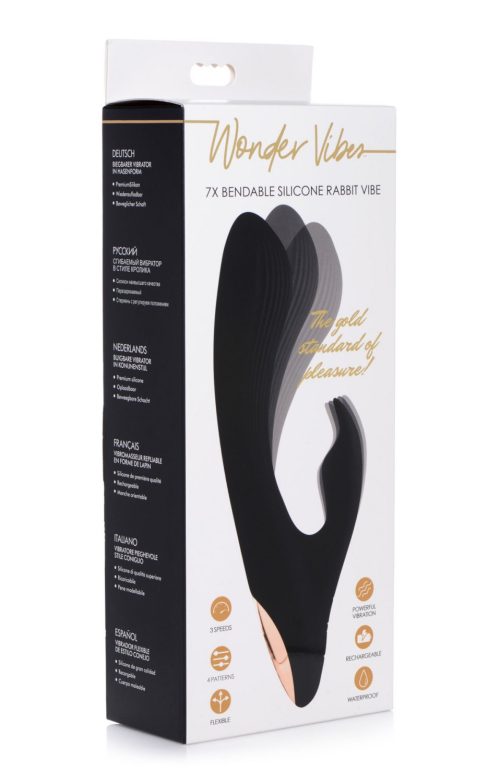 Wonder Vibes 7X Bendable Silicone Rabbit