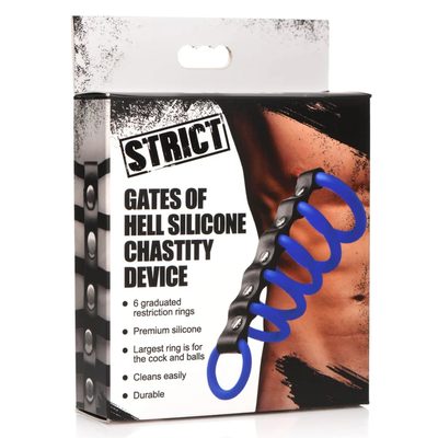 ST GATES OF HELL SILICONE CHASTITY DEVICE