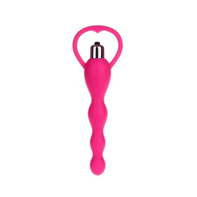 PLEASURE SILICONE BEADS VIBRATOR - BUMBLISS - PINK