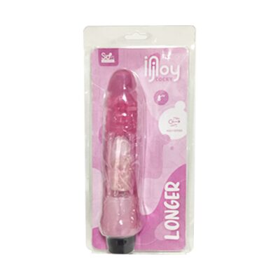 COCKY - LONGER 8” VIBRATOR - PINK - Imagen 2