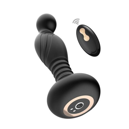ASS-SATION REMOTE VIBRATING P-SPOT PLUG-BLACK