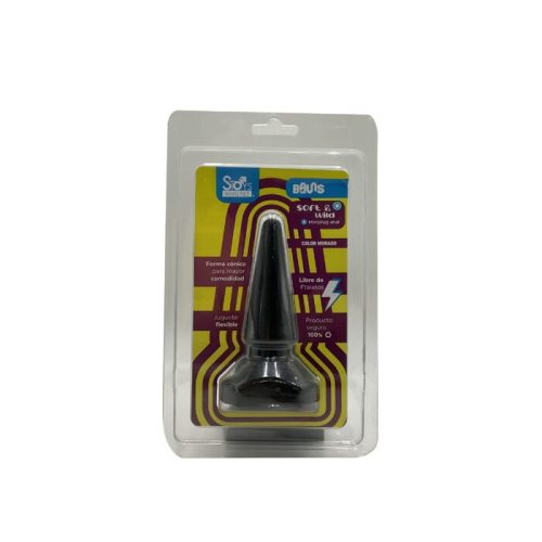 BAUNSIN - 3.5" ANAL PLUG - MINI PLUG NEGRO - BONY