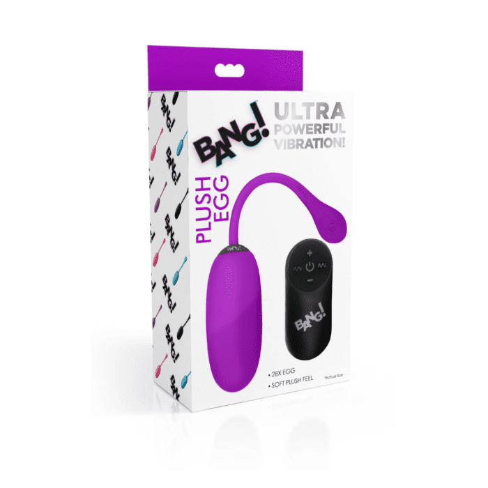 BANG! 28X PLUSH EGG & REMOTE CONTROL - PURPLE - Imagen 4