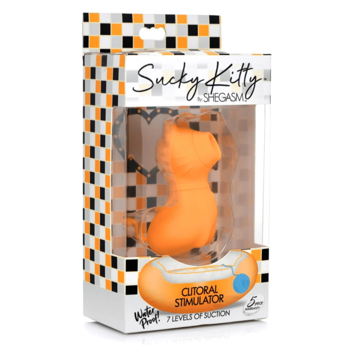 SH Sucky Kitty 7X Clitoral Stimulator - Orange - Imagen 3