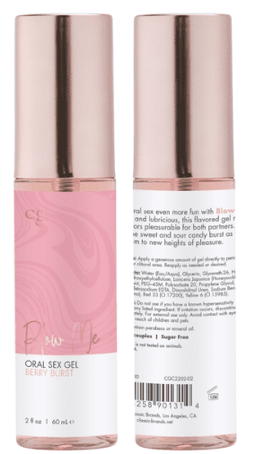 CG BLOW ME ORAL SEX GEL-BERRY BURST 2 OZ - Imagen 2