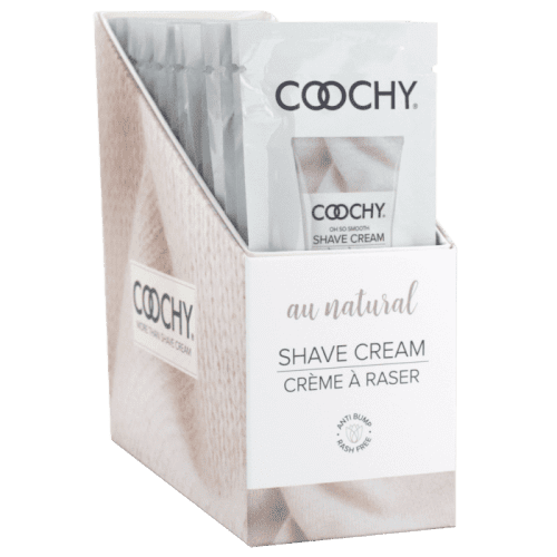 COOCHY SHAVE CREAM-AU NATURAL 15ML FOIL DISPLAY