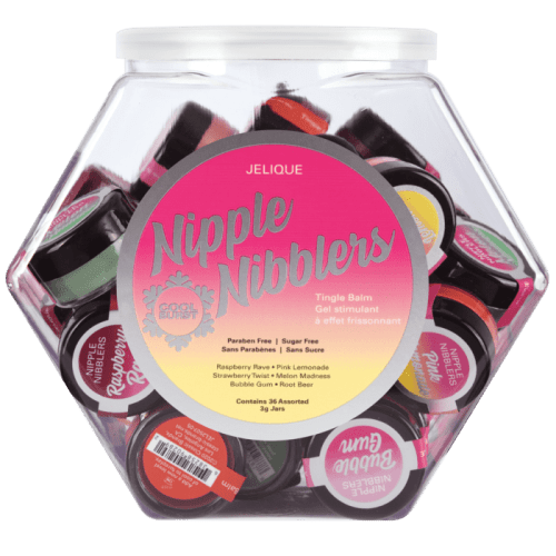 JELIQUE NIPPLE NIBBLERS COOL TINGLE BALM-ASSORTED BOWL