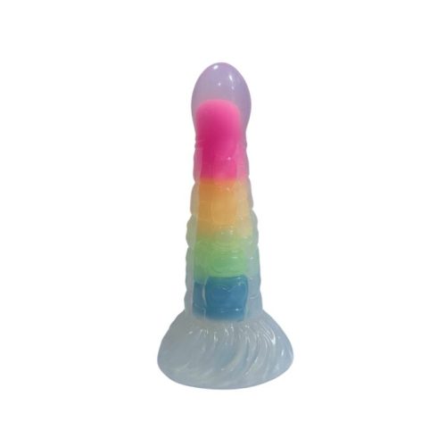 DILDO MULTICOLOR TRANSPARENTE