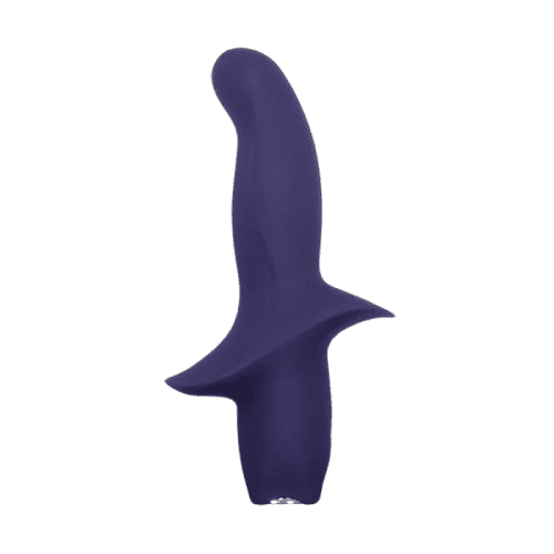 VIBRADOR MORADO PUNTO G DE SILICONA. RECARGABLE Y A PRUEBA DE AGUA. CON 10 PATRONES DE VIBRACIÓN (INCLUYE 2 LUBRICANTES)