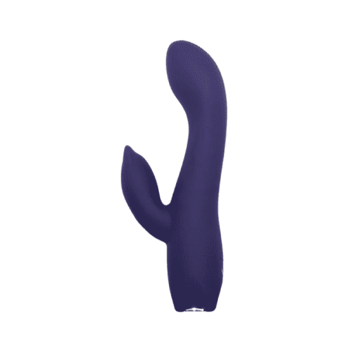VIBRADOR MORADO DE SILICONA. MULTI ESTIMULANTE, CANAL VAGINAL Y CLÍTORIS. RECARGABLE  Y A PRUEBA DE AGUA. CON 10 PATRONES DE VIBRACIÓN (INCLUYE 2 LUBRICANTES)