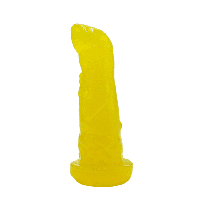 MINI DILDO SUAVE 4.25" - PUCKY POCKETS - SUNNY - AMARILLO