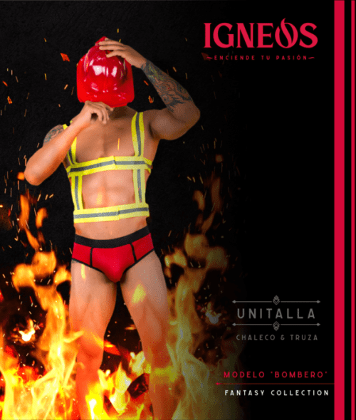LENCERIA IGNEOS - MODELO BOMBERO -FANTASY COLLECTION
