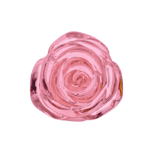 PLUG ANAL CRISTAL ROSA FORMA DE FLOR