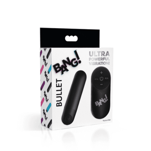 BANG! VIBRATING BULLET W /REMOTE CONTROL - BLACK