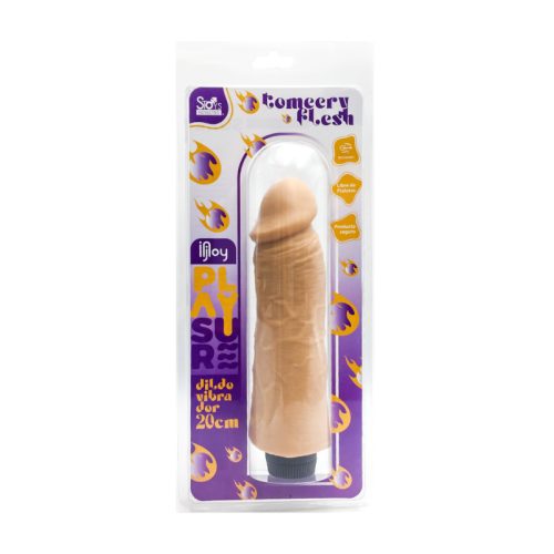 INJOY - VIBRADOR RECARGABLE  PLAYSURE - TOMERY 20 CM - FLESH
