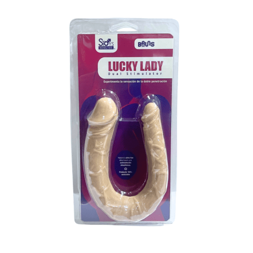 BAUNS IN - 12" DOUBLE SIDED DILDO - LUCKY LADY