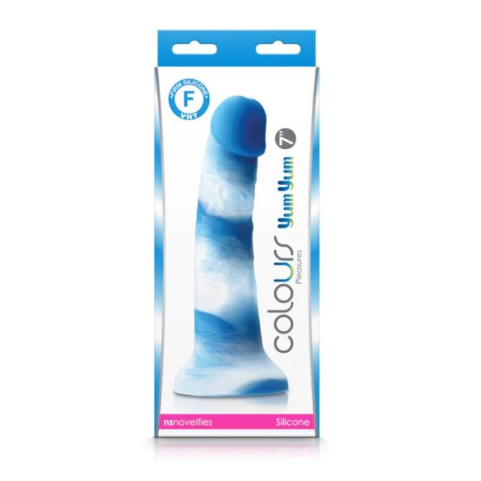 COLOURS - PLEASURES - YUM YUM 7" DILDO - BLUE - Imagen 2