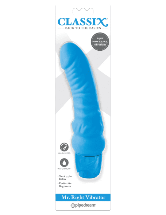 CLASSIX MR. RIGHT VIBRATOR - BLUE - Imagen 2