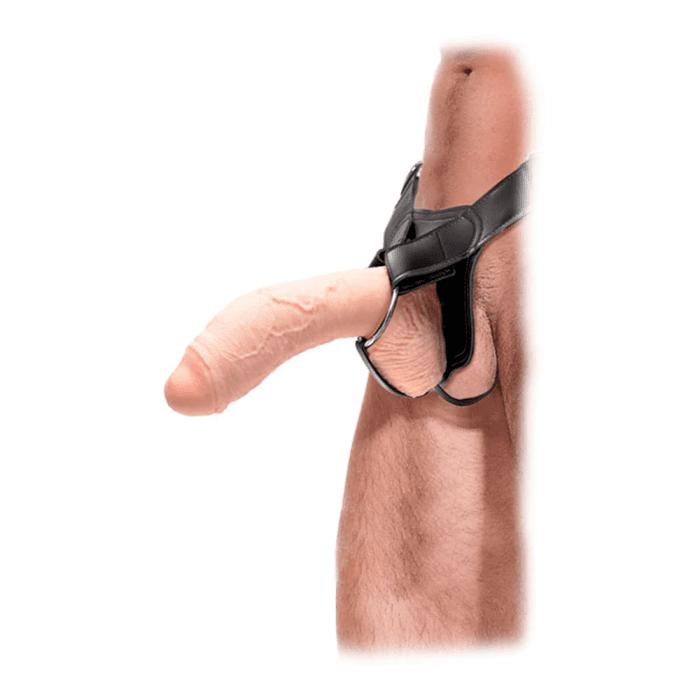 FETISH FANTASY EXTREME EXTREME HOLLOW STRAP-ON - LIGHT/BLACK
