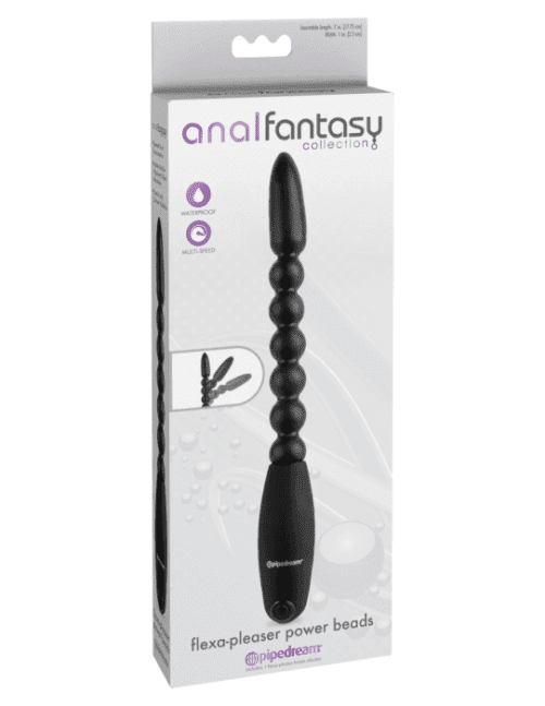 ANAL FANTASY COLLECTION FLEXA-PLEASER POWER BEADS - BLACK