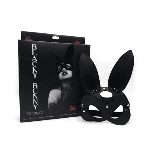 LOJE - MASCARA DE PIEL SINTÉTICA BLACKY BUNNY