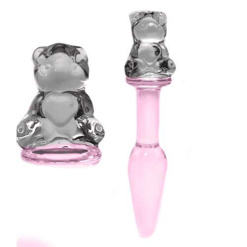PLUG ANAL ROSA CON OSO CRISTAL