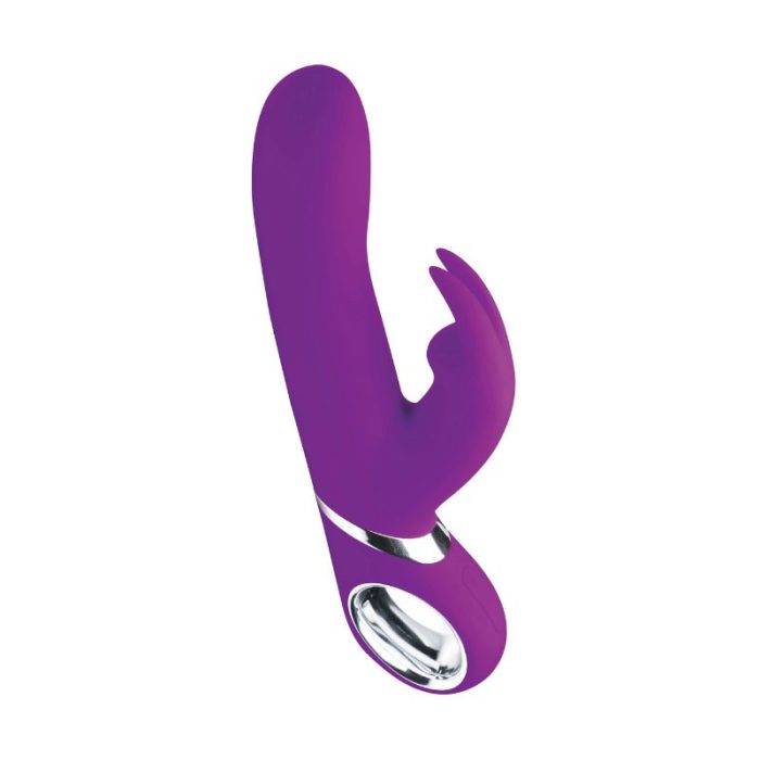 Power Bunnies Twirly Spinning Silicone Rabbit Vibrator - Purple - Imagen 2