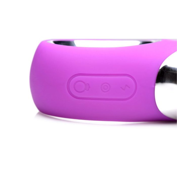 Power Bunnies Twirly Spinning Silicone Rabbit Vibrator - Purple - Imagen 5
