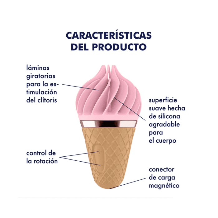 SATISFYER - SWEET TREAT - PINK/BROWN - Imagen 5