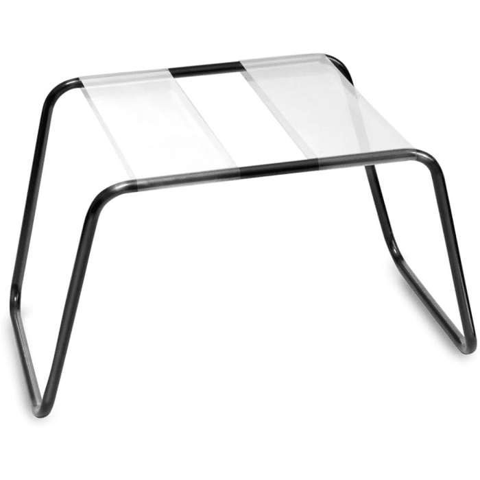 FETISH FANTASY SERIES THE INCREDIBLE SEX STOOL - CLEAR/BLACK - Imagen 2