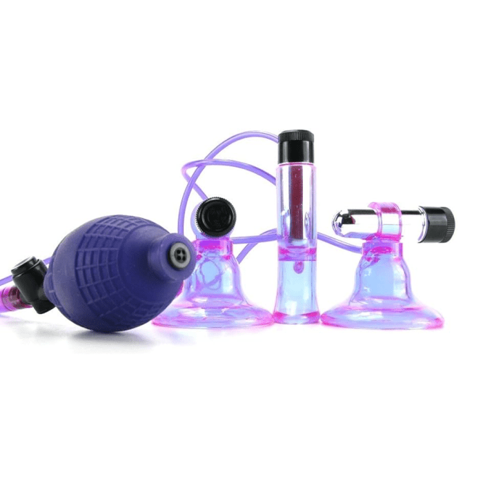 FETISH FANTASY SERIES FETISH FANTASY TRIPLE SUCKERS - PURPLE/CLEAR - Imagen 3
