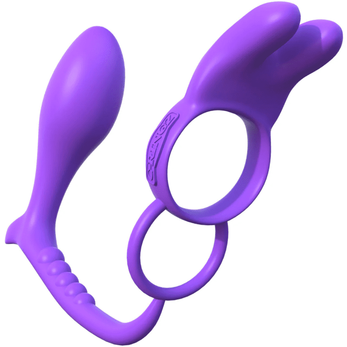 FANTASY C-RINGZ ASS-GASM VIBRATING RABBIT - PURPLE
