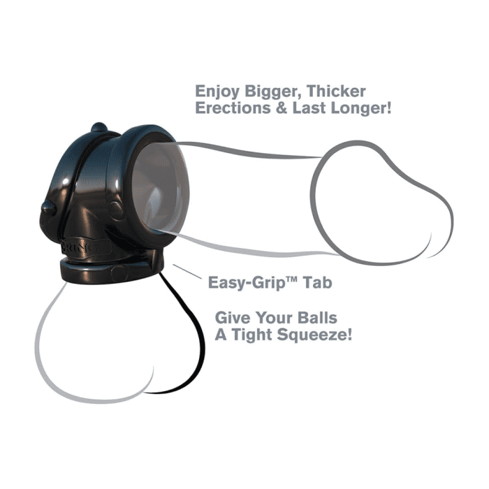 FANTASY C-RINGZ ROCK HARD COCK PIPE - BLACK - Imagen 2