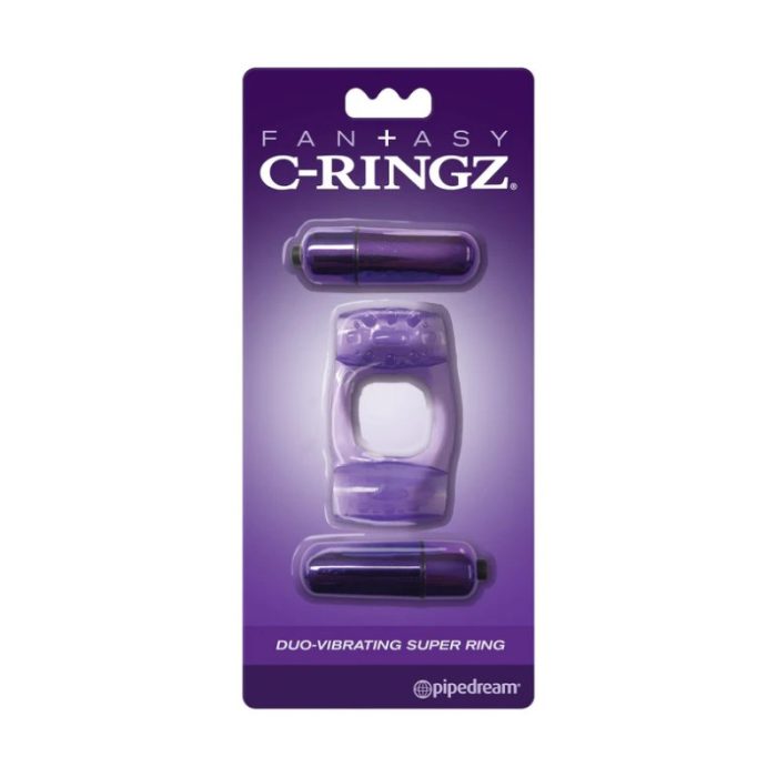FANTASY C-RINGZ DUO-VIBRATING SUPER RING - PURPLE - Imagen 3
