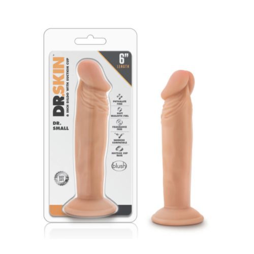 DR. SKIN - DR. SMALL - 6 INCH DILDO - VANILLA