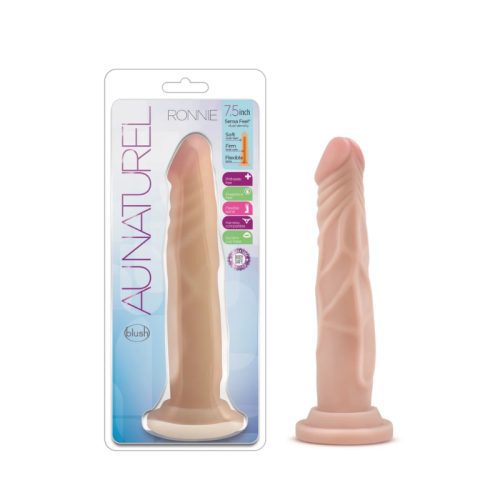 AU NATUREL - 7.5" SENSAFEEL DILDO - RONNIE - BEIGE