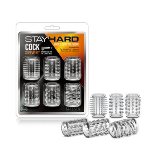 STAY HARD - COCK SLEEVE KIT - CLEAR