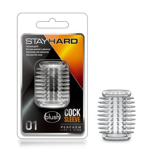 STAY HARD - COCK SLEEVE 01 - CLEAR