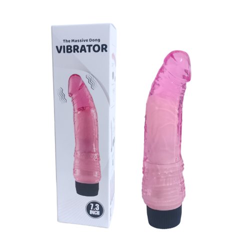 THE MASSIVE DONG VIBRATOR 8.3 INCH- ROSA- RECARGABLE