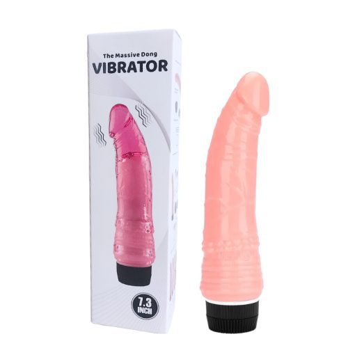 THE MASSIVE DONG VIBRATOR 7.3 INCH- FLESH