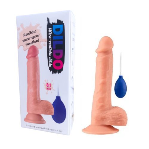 ULTA REALISTIC EJACULATING DILDO - 8.1 INCH